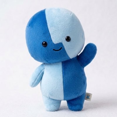 Lil Finder Guy plush mascot waving